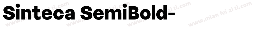 Sinteca SemiBold字体转换
